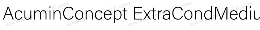 AcuminConcept ExtraCondMediumItalic字体转换